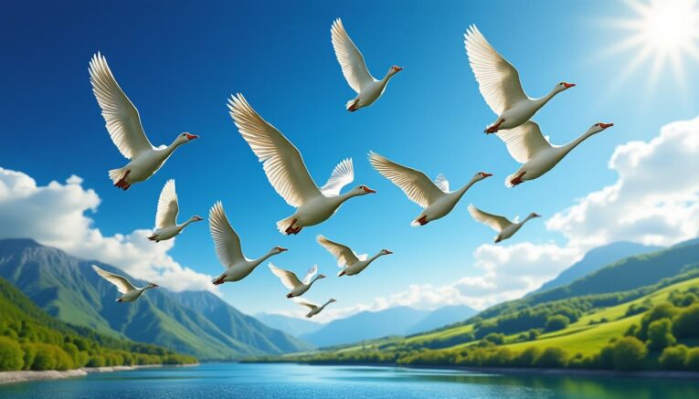 découvrez pourquoi les oiseaux forment un 'v' en volant, une stratégie étonnante pour économiser de l'énergie et améliorer leur communication lors de longues migrations.