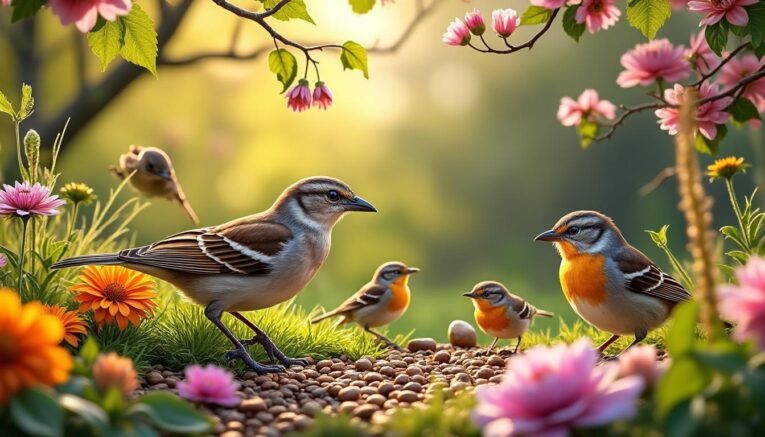 découvrez ce que mangent les oiseaux : alimentation, graines, fruits, insectes et astuces pour bien nourrir les oiseaux de votre jardin. guide pratique et conseils adaptés à chaque espèce.