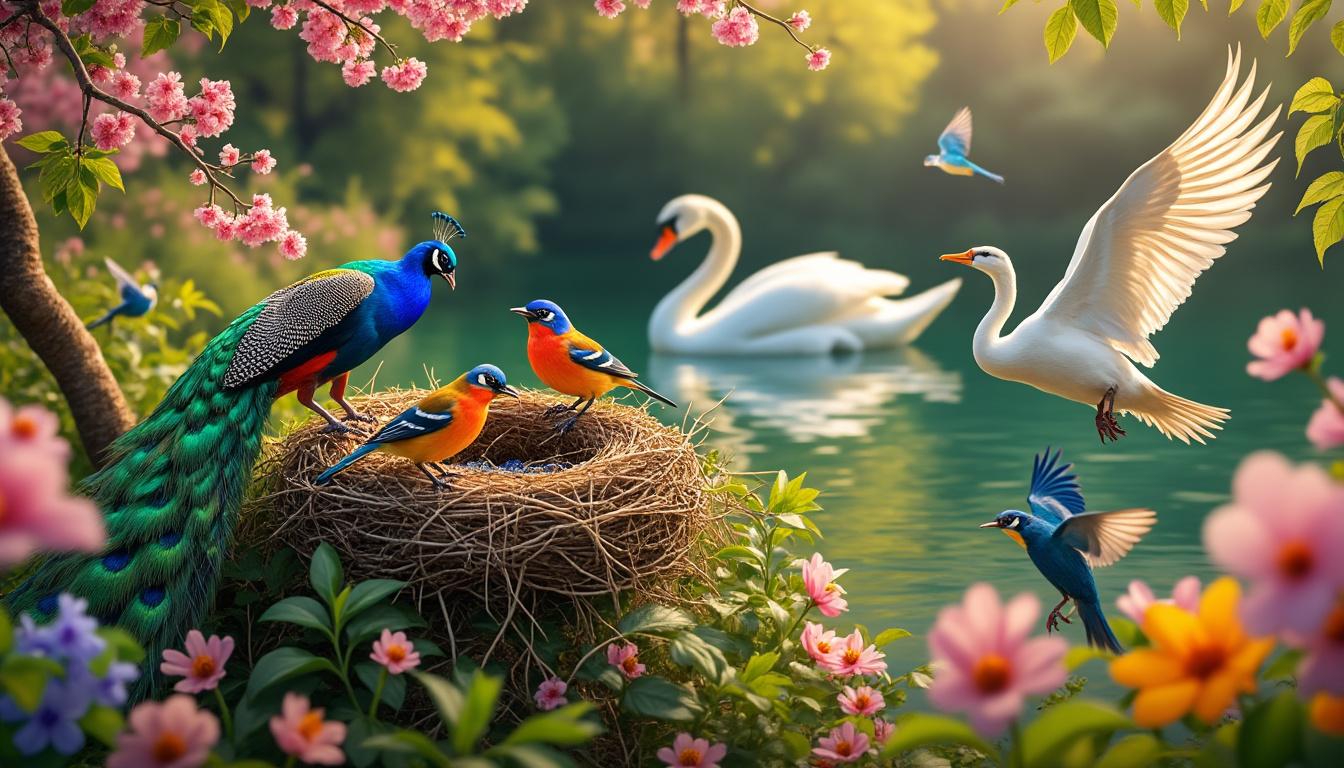 découvrez comment les oiseaux se reproduisent : cycle de reproduction, parade nuptiale, accouplement, ponte et soins parentaux expliqués simplement pour mieux comprendre la vie des oiseaux.