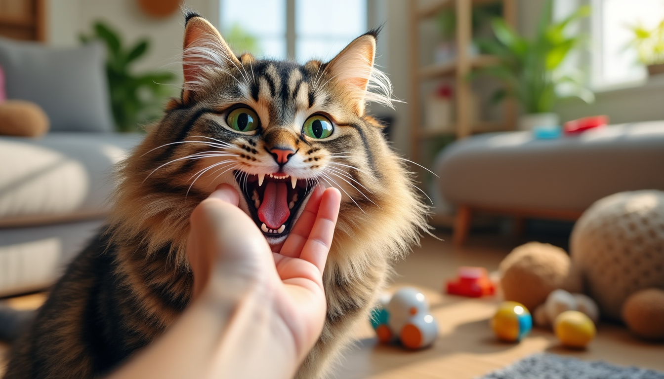 découvrez pourquoi votre chat vous mord la main. causes fréquentes, signification de ce comportement, conseils pour mieux comprendre votre félin et astuces pour éviter les morsures.