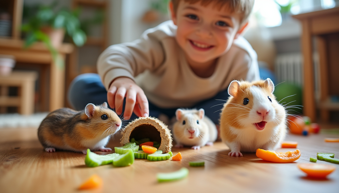 Quel rongeur pour un enfant ? 2 découvrez quel rongeur choisir pour un enfant : conseils, espèces adaptées, avantages et précautions pour garantir le bien-être de votre enfant et de son futur compagnon.
